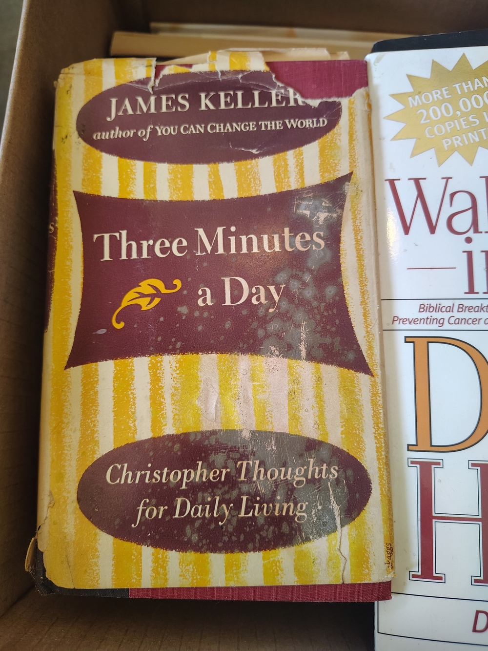 Three Minutes a Day - Yellow/Burgundy Devotional Book